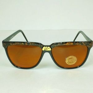 NWT True Vintage 90's Lady Fashion Designer Sunglasses (Black/Tortoise)
